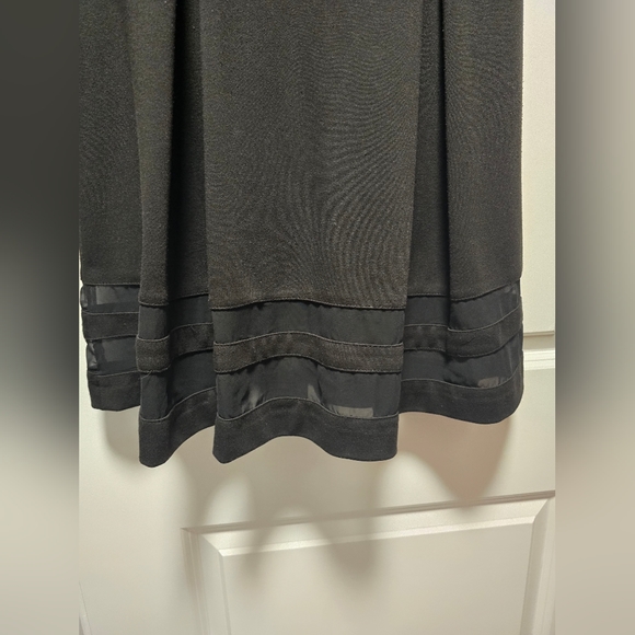 Calvin Klein little black dress with sheer detail - Picture 7 of 7